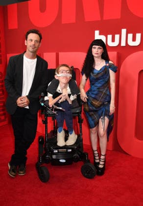 NEW YORK, NY - JULY 16: Scoot McNairy, Steve Way and Lola Petticrew at the New York Premiere of Hulu™s Furious on July 16, 2026 at Metrograph in New York City. Copyright: xmpi099 MediaPunchx