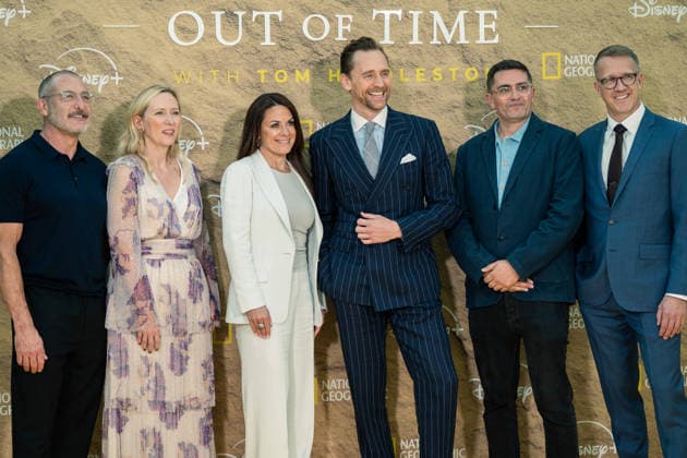 Pompeii: Out Of Time Premiere in London - 16 Jul 2026 Tom Hiddleston (C) attends the Pompeii: Out Of Time Premiere at The British Museum. London United Kingdom Copyright: xLounisxTiarx xSOPAxImagesx _DSC2915