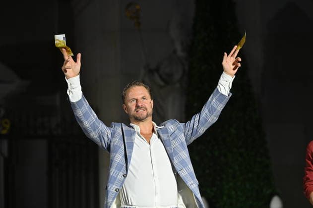 RECORD DATE NOT STATED Philipp Hochmair, Jedermann, Fotoprobe, Salzburger Festspiele, Domplatz, Salzburg, 2026, Manfred Siebinger *** Philipp Hochmair, *Jedermann*, photo rehearsal, Salzburg Festival, Domplatz, Salzburg, 2026, Manfred Siebinger