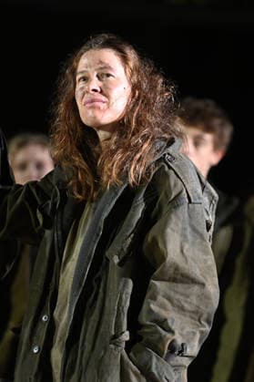 RECORD DATE NOT STATED Meike Droste, Werke, Nachbar, Jedermann, Fotoprobe, Salzburger Festspiele, Domplatz, Salzburg, 2026, Manfred Siebinger *** Meike Droste, Works, Neighbor, Jedermann, Photo Rehearsal, Salzburg Festival, Domplatz, Salzburg, 2026, Manfred Siebinger