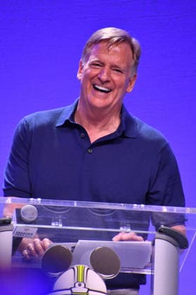 NEW YORK, NY - JULY 16: Roger Goodell at Disney Fan Draft at Center Stage during day 1 of Fanatics Fest NYC on July 16, 2026 at Javits Center in New York City. Credit: AdMedia New York City USA - ZUMAa123 20260716_zaa_a123_204 Copyright: xJohnxFyckex