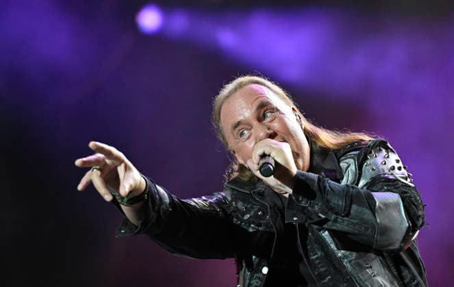 Singer Andreas Deris of the German metal band Helloween perform during the International Music Festival Masters of Rock in Vizovice near Zlin, Czech Republic, July 16, 2026. (CTKxPhoto DaliborxGluck) CTKPhotoP2026071608360  CTKPhotoP2026071608360