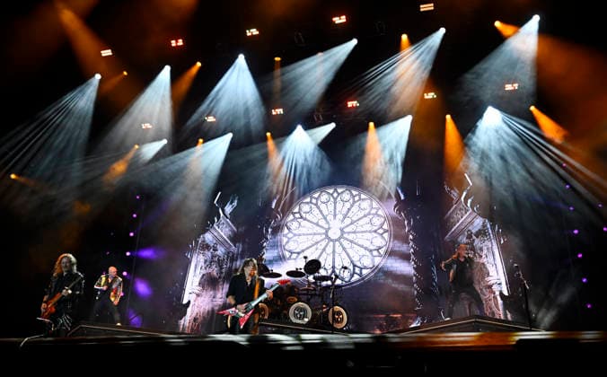 The German metal band Helloween perform during the International Music Festival Masters of Rock in Vizovice near Zlin, Czech Republic, July 16, 2026. (CTKxPhoto DaliborxGluck) CTKPhotoP2026071700001  CTKPhotoP2026071700001