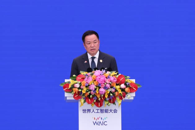 SHANGHAI, CHINA - JULY 17: Thai Prime Minister Anutin Charnvirakul addresses the opening ceremony of the 2026 World AI Conference and High-Level Meeting on Global AI Governance on July 17, 2026 in Shanghai, China. Themed AI Partnership for a Brighter Future, the event will include more than 140 forums, bringing together 1,400 guests from home and abroad.  Copyright: xChinaxNewsxServicex 111654831119