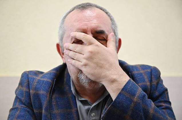 Russia Politician Nadezhdin Arrest 9206770 17.07.2026 Russian politician Boris Nadezhdin, who is charged with displaying extremist symbols, an administrative offence punishable by a fine or up to 15 days in jail and one that could bar him from running in September s parliamentary elections, attends a hearing at the City Court of Dolgoprudny in Moscow Region, Russia. The charges stem from a 2023 online interview, in which he displayed a picture of opposition leader Alexei Navalny. Nadezhdin, known for opposing Russia s military operation in Ukraine, was detained earlier on July 13, days after being designated a foreign agent by authorities. Sergey Bobylev Sputnik Dolgoprudnyi Moscow region Russia  Copyright: xSergeyxBobylevx