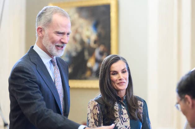17-07-2026 Madrid Queen Letizia and King Felipe during a meeting with the Spanish CERMI committee at Zarzuela palace in Madrid. No Spain Â  Copyright: xPPEx