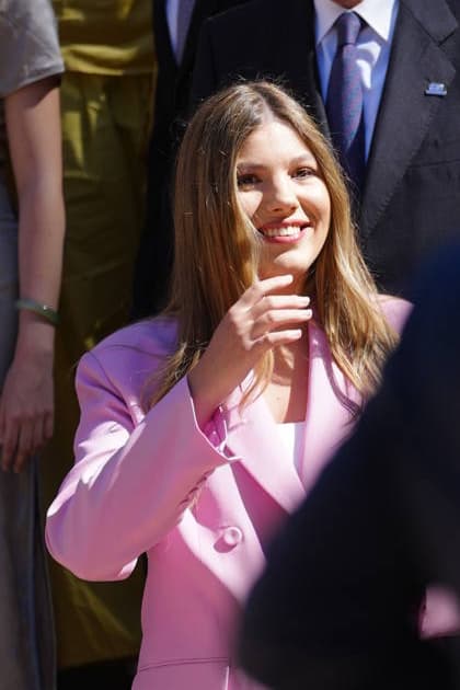 17-07-2026 Princess Leonor and Princess Sofia and Queen Letizia and King Felipe during a meeting with the United World colleges foundation at Zarzuela palace in Madrid. No Spain Â  Copyright: xPPEx