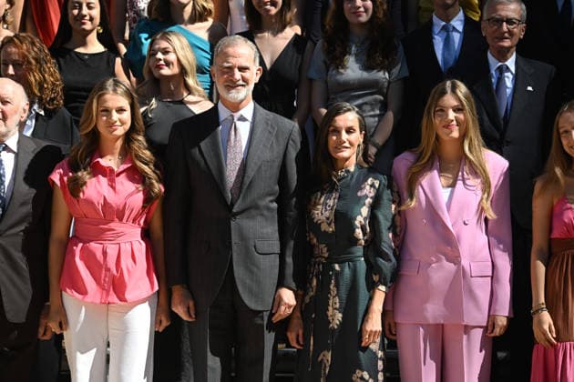 The Royal Family Holds an Audience with the Board of Trustees of the Spanish Committee of the United World Colleges Foundation Princess Leonor, King Felipe VI, Queen Letizia, and Infanta Sofía during the audience with the Board of Trustees of the Spanish Committee of the United World Colleges Foundation at the Zarzuela Palace, on July 17, 2026, in Madrid, Spain BOARD OF TRUSTEES SPANISH COMMITTEE OF UNITED WORLD SCHOOLS FOUNDATION ROYAL FAMILY José Madrid Madrid Spain  Copyright: xJosÃ xOlivax 7669886