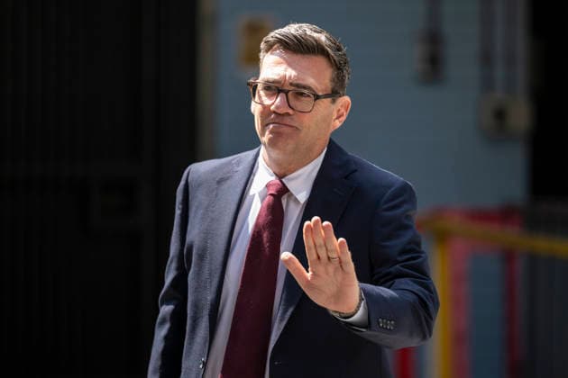 July 17, 2026, London, London, UK: LONDON, UK. Andy Burnham, MP for Makerfield, arrives at Congress House, headquarters of the Trades Union Congress (TUC), to attend a special conference where he will be confirmed as Leader of the Labour Party. Mr Burnham will replace Sir Keir Starmer as Prime Minister on 20 July. London UK  - ZUMAl94_ 20260717_zaf_l94_033 Copyright: xStephenxChungx