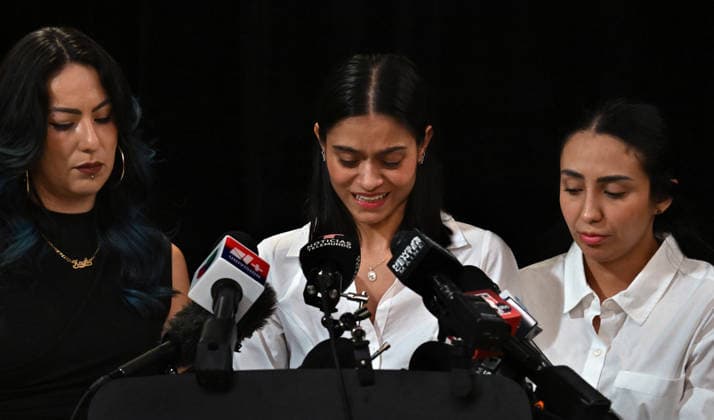 July 16, 2026, Buddeford, Me, USA: My soul is broken. He was everything to me,Ã¢â‚¬â ¢ wept Martha Karolina Rojas Alvarez, the partner of Johan SebastioÂ¡n DuroÂ¡n Guerrero who was shot and killed by ICE agents as she spoke at a press conference in Biddeford Maine on July 16, 2026. She was joined by her sister-in-law Daniela Duran Guerrero and translator was Keyko Torres. She and their 3-year-old daughter witnessed his life drain away on the street where they lived. He was from Colombia, had a social security number and work authorization work in the US and was not their intended immigration enforcement target. It was the second fatal shooting by ICE in a week...Ã¢â‚¬ËœThe dream he held closest was becoming a dad,Ã¢â‚¬â ¢ she said. Ã - ZUMAg208 20260716_aap_g208_036 Copyright: xCarolxGuzyx