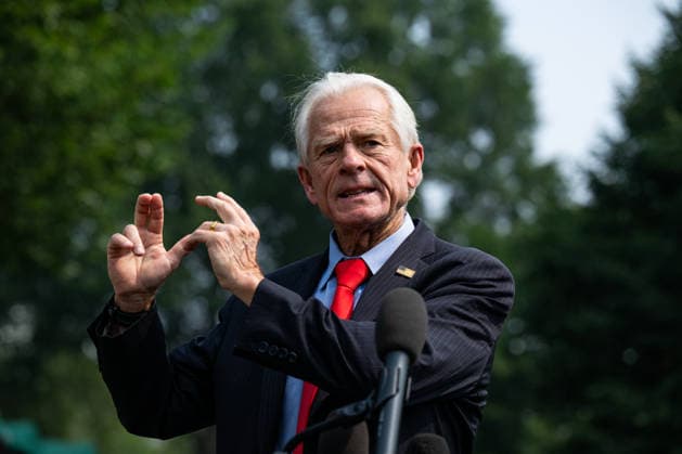 Senior Counselor to the President for Trade and Manufacturing Peter Navarro speaks outside the White House in Washington, DC on Saturday, July 17, 2026. Navarro primarily spoke about President Trump s speech Thursday night.  WASP2026071703 ANNABELLExGORDON
