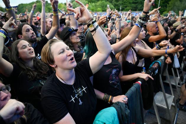 Fans in action during the International Music Festival Masters of Rock in Vizovice near Zlin, Czech Republic, July 17, 2026. (CTKxPhoto DaliborxGluck) CTKPhotoP2026071706619  CTKPhotoP2026071706619