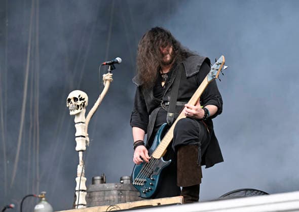 Herbert Glos of Austrian music group Visions of Atlantis performs during the International Music Festival Masters of Rock in Vizovice near Zlin, Czech Republic, July 17, 2026. (CTKxPhoto DaliborxGluck) CTKPhotoP2026071706630  CTKPhotoP2026071706630