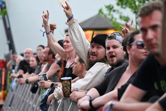 Fans in action during the International Music Festival Masters of Rock in Vizovice near Zlin, Czech Republic, July 17, 2026. (CTKxPhoto DaliborxGluck) CTKPhotoP2026071706631  CTKPhotoP2026071706631