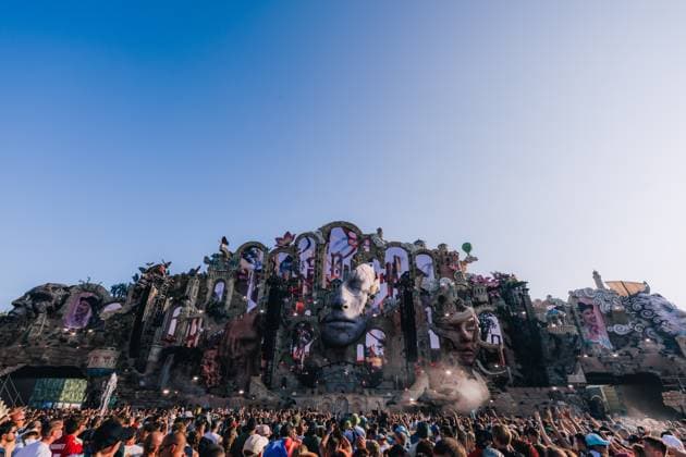 Tomorrowland s mainstage pictured during the first day of the Tomorrowland electronic music festival, Friday 17 July 2026, in Boom. The first weekend of the 20th edition of the festival takes place at the De Schorre terrain in Boom, from 17 to 19 July.  EMILExWINDAL 181368821