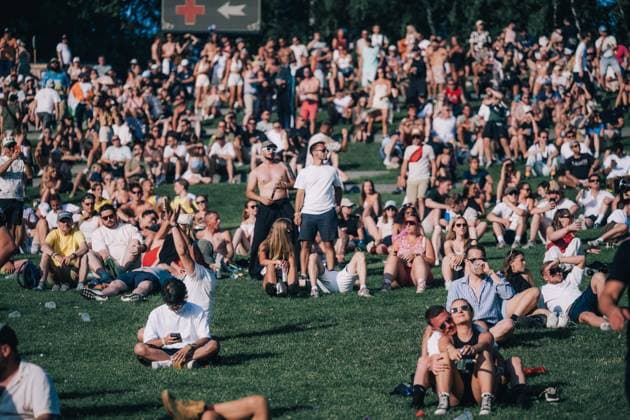 Festival visitors pictured during the first day of the Tomorrowland electronic music festival, Friday 17 July 2026, in Boom. The first weekend of the 20th edition of the festival takes place at the De Schorre terrain in Boom, from 17 to 19 July.  EMILExWINDAL 181370081