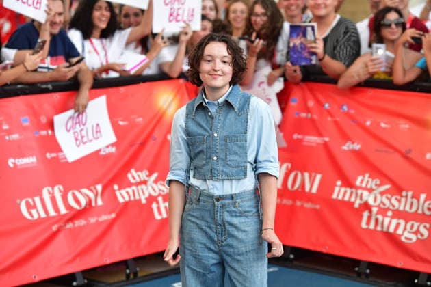 IPA86760083 - Giffoni Vallepiana Giffoni Festival Photocall for the film Sunny Dancer. Pictured: Bella Ramsey  Copyright: xVincenzoxLandix xVincenzoxLandix 86760083