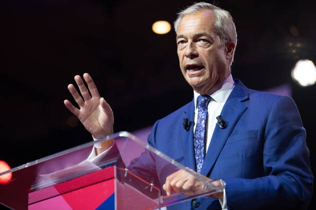 CPAC Great Britain Event 2026 at InterContinental London - The O2, London, UK - Fri 17 July 2026 Reform UK Leader Nigel Farage delivers a speech at CPAC Great Britain Event 2026 at The InterContinental London - The O2 in London, England, UK on Friday 17 July, 2026., Credit:Justin Ng Avalon UK, England, London, InterContinental London - The O2  Copyright: xJustinxNgx xAvalonx 1117062948