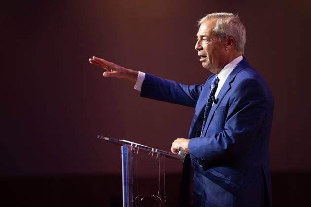 CPAC Great Britain Event 2026 at InterContinental London - The O2, London, UK - Fri 17 July 2026 Reform UK Leader Nigel Farage delivers a speech at CPAC Great Britain Event 2026 at The InterContinental London - The O2 in London, England, UK on Friday 17 July, 2026., Credit:Justin Ng Avalon UK, England, London, InterContinental London - The O2  Copyright: xJustinxNgx xAvalonx 1117063033
