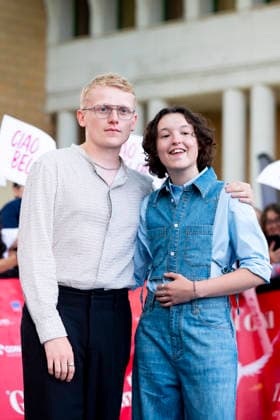 July 17, 2026, Giffoni Valle Piana, Salerno, Italy: George Jaques and Bella Ramsey attends the photocall at 56th Giffoni Film Festival 2026 in Giffoni Valle Piana, Salerno, Italy on July 17, 2026. Giffoni Valle Piana Italy - ZUMAl175 20260717_zip_l175_162 Copyright: xFrancescoxLucianox