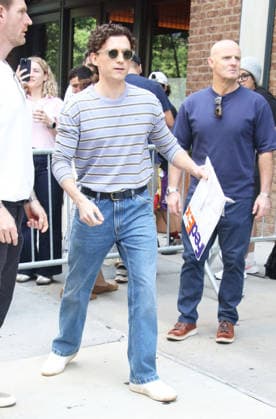 NEW YORK, JULY 17:. Tom Holland seen ln New York City on July 17, 2026. Copyright: xRW MediaPunchx