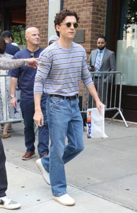 NEW YORK, JULY 17:. Tom Holland seen ln New York City on July 17, 2026. Copyright: xRW MediaPunchx
