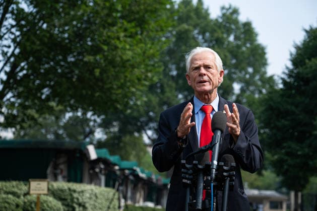 July 17, 2026, Washington, District Of Columbia, USA: WASHINGTON, DC - JULY 17: Peter Navarro, Senior Counselor to the President for Trade and Manufacturing, speaks to press outside the West Wing of the White House in Washington, DC, USA, on July 17, 2026. Navarro primarily spoke about President TrumpÃ¢â‚¬â ¢s speech Thursday night Washington USA  - ZUMAs152 20260717_faa_s152_007 Copyright: xAnnabellexGordonx-xPoolxviaxCNPx