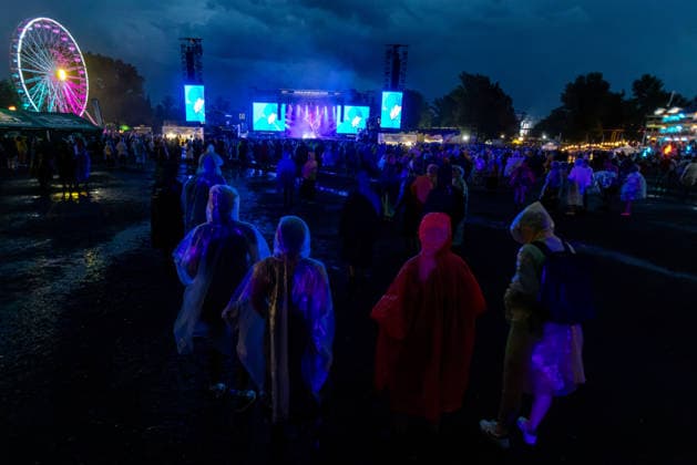 Music festival Colours of Ostrava has to been temporary closed due to heavy rain and thunderstorm in Ostrava, Czech Republic, on July 17, 2026. (CTKxPhoto VladimirxPrycek) CTKPhotoP2026071708001  CTKPhotoP2026071708001