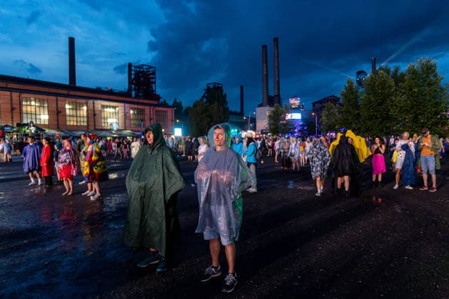 Music festival Colours of Ostrava has to been temporary closed due to heavy rain and thunderstorm in Ostrava, Czech Republic, on July 17, 2026. (CTKxPhoto VladimirxPrycek) CTKPhotoP2026071708002  CTKPhotoP2026071708002