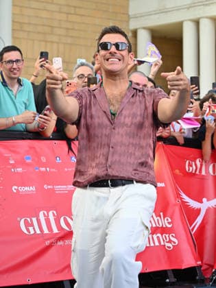 July 17, 2026, Giffoni Valle Piana, Italy: Francesco Gabbani on the Blue Carpet during the Giffoni Film Festival 2026. Giffoni Valle Piana Italy  - ZUMAs197 20260717_aaa_s197_119 Copyright: xAntoninoxD Espositox