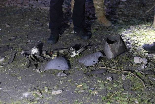 July 17, 2026, Kharkiv, Kharkiv Oblast, UKRAINE: Destroyed military equipment and debris scattered across ground vegetation following a russian banderol missile attack in Shevchenkivskyi District, Kharkiv, Ukraine on July 17, 2026. The strike killed a 40-year-old man in his vehicle and wounded nine others, with seven hospitalized. Educational, administrative and commercial buildings sustained damage in the attack. Kharkiv UKRAINE  - ZUMAt164 20260717_zip_t164_022 Copyright: xYevhenxTitovx