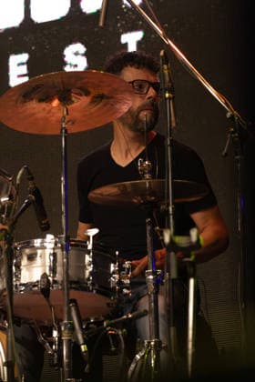 17.07.2026, Bellinzona, Parco Urbano, Nevermind Music Fest 2026: Modena City Ramblers, Enrico Torreggiani (drums, backing vocals) Bellinzona Parco Urbano Ticino Switzerland *** July 17, 2026, Bellinzona, Parco Urbano, Nevermind Music Fest 2026 Modena City Ramblers, Enrico Torreggiani on drums and backing vocals Bellinzona Parco Urbano Ticino Switzerland Copyright: xJustPictures.ch FrancescoxMinghettix jp-en-FrMi-_NG_0322
