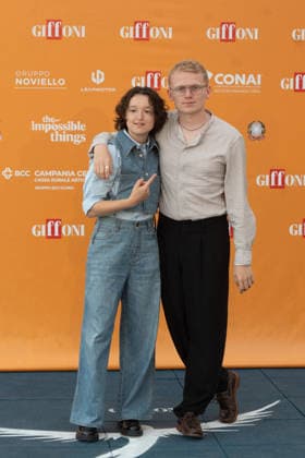 56th Giffoni Film Festival - Photocall Sunny Dancer British actress Bella Ramsey and Director George Jaques attend the photocall for the film Sunny Dancer during the 56th edition of the Giffoni Film Festival in Giffoni Valle Piana, Italy on July 17, 2026. Photo by Andrea Bracaglia ABACAPRESS.COM Giffoni Valle Piana Italy Italy  Copyright: xBracagliaxAndrea ABACAx