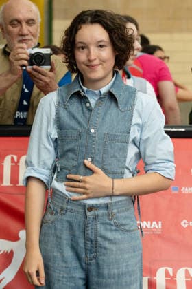56th Giffoni Film Festival - Photocall Sunny Dancer British actress Bella Ramsey attends the photocall for the film Sunny Dancer during the 56th edition of the Giffoni Film Festival in Giffoni Valle Piana, Italy on July 17, 2026. Photo by Andrea Bracaglia ABACAPRESS.COM Giffoni Valle Piana Italy Italy  Copyright: xBracagliaxAndrea ABACAx