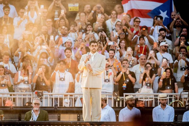 Music Concert - Bad Bunny - DeBÃ TiRAR MaS FOToS World Tour Bad Bunny (Benito Antonio Martinez Ocasio) Milan Ippodromo SNAI La Maura Italy Copyright: xMirkoxFava TSCKx xLiveMediax LPM_2569560