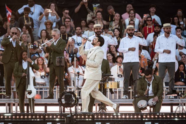 Music Concert - Bad Bunny - DeBÃ TiRAR MaS FOToS World Tour Bad Bunny (Benito Antonio Martinez Ocasio) Milan Ippodromo SNAI La Maura Italy Copyright: xMirkoxFava TSCKx xLiveMediax LPM_2569587
