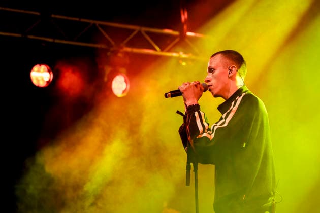 Marius D.C. live at G! Festival 2026 Sydregote, Faroe Island. 18th, July 2026. The Faroese rapper Marius D.C. performs a live concert during the Faroese music festival G! Festival 2026 in Sydregote. Faroe Islands, ostero, SyÃ°rugota  Copyright: xGonzalesxPhoto LassexLagonix