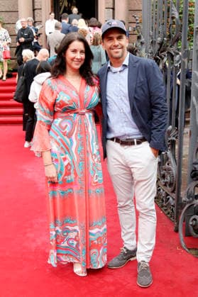 Alexandra Böttges und Michael Greis bei der Eröffnung der Nibelungen-Festspiele 2026 mit der Uraufführung des Stücks Die Hunnenkönigin auf der Open-Air-Bühne vor dem Wormser Dom. Worms, 17.07.2026 *** Alexandra Böttges and Michael Greis at the opening of the 2026 Nibelungen Festival, featuring the world premiere of the play *The Queen of the Huns* on the open-air stage in front of Worms Cathedral, Worms, July 17, 2026 Foto:xAgenturxWehnertx xGränzdörferx xFuturexImagex nibelungen_6836