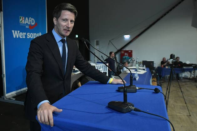 Listenaufstellung der AfD NRW am 18.07.2026 im Eventzentrum.NRW in Marl Dr. Martin Vincentz ( Landessprecher Fraktionsvorsitzender AfD NRW ) *** AfD NRW Candidate List Announcement on July 18, 2026, at the Eventzentrum NRW in Marl Dr. Martin Vincentz, State Spokesperson and AfD NRW Caucus Chair xRx