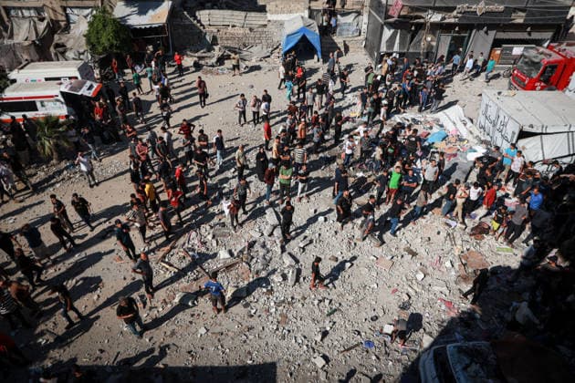 5 Palestinians, including child, killed in Israeli strike on Gaza home GAZA CITY, GAZA, PALESTINE - JULY 18: Palestinians observe the destruction after Israeli airstrike on a house killing 5 civilians, including one child, with many others wounded in Gaza Strip, Palestine on July 18, 2026. Abdalhkem Abu Riash Anadolu Gaza City Gaza. Editorial use only. Please get in touch for any other usage.  Copyright: x2026xAnadoluxAbdalhkemxAbuxRiashx