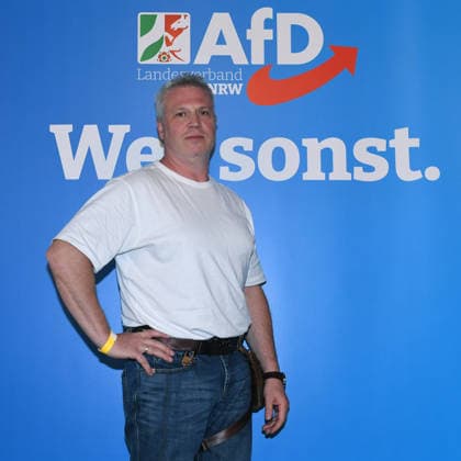 Listenaufstellung der AfD NRW am 18.07.2026 im Eventzentrum.NRW in Marl Igor Tabakman ( AfD, Kreisverband Heinsberg ) *** AfD NRW Candidate List Announcement on July 18, 2026, at the Eventzentrum NRW in Marl Igor Tabakman, AfD, Heinsberg District Chapter xRx