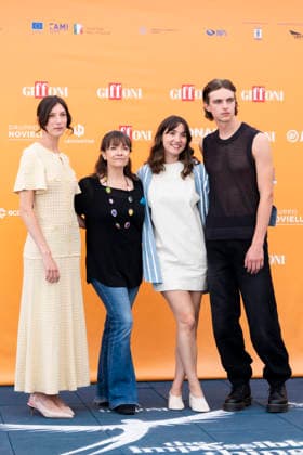 July 18, 2026, Giffoni Valle Piana, Salerno, Italy: Cast of Se domani non torno (L-R) Tecla Bossi, Paola Randi, Sabrina Martina and Tommaso Allione attends the photocall at 56th Giffoni Film Festival 2026 in Giffoni Valle Piana, Salerno, Italy on July 18, 2026. Giffoni Valle Piana Italy - ZUMAl175 20260718_zip_l175_096 Copyright: xFrancescoxLucianox
