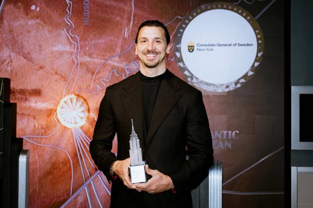 July 18, 2026, New York, Ny, United States: Zlatan Ibrahimovic, Swedish soccer legend lights the Empire State Building. In partnership with the Consulate General of Sweden in New York to celebrate Ã¢â‚¬oeZlatan Takes Over New YorkÃ¢â‚¬Â ahead of the 2026 FIFA World Cup Final. Held at Empire State Building in New York. Dinara Khairova Zuma Press July 18, 2026. New York United States - ZUMAp281 20260718_zea_p281_019 Copyright: xPhotoxImagexPressx