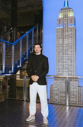 July 18, 2026, New York, Ny, United States: Zlatan Ibrahimovic, Swedish soccer legend lights the Empire State Building. In partnership with the Consulate General of Sweden in New York to celebrate Ã¢â‚¬oeZlatan Takes Over New YorkÃ¢â‚¬Â ahead of the 2026 FIFA World Cup Final. Held at Empire State Building in New York. Dinara Khairova Zuma Press July 18, 2026. New York United States - ZUMAp281 20260718_zea_p281_020 Copyright: xPhotoxImagexPressx