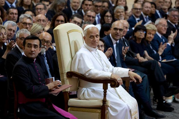 July 18, 2026, Roma, Italia: Pope Leo XIV, attends the concert in Castel Gandolfo, Italy, 18 July 2026 .ANSA MASSIMO PERCOSSI Roma Italia  - ZUMAa110 20260718_zaf_a110_004 Copyright: xMassimoxPercossix