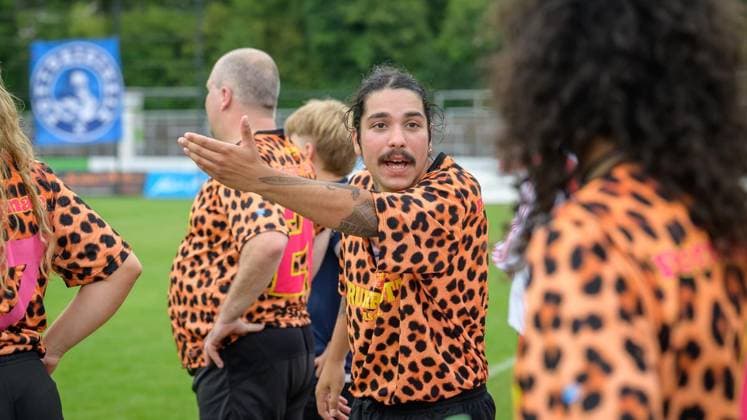 Essen: Pottorignale vs. Nacktionalmannschaft ** NUR FÜR REDAKTIONELLE ZWECKE ** EDITORIAL USE ONLY **<p>Die Nummer 3 der Pottorignale beim Spiel Pottorignale gegen die Nacktionalmannschaft am am Samstag, den 18. Juli 2026, im Stadion am Uhlenkrug in Essen-Stadtwaldt. Deutschland NRW Essen Copyright: UwexErnst *** Essen Pottorignale vs. National Team ** FOR EDITORIAL USE ONLY ** EDITORIAL USE ONLY ** p The Pottorignale’s No. 3 during the game between the Pottorignale and the Nacktionalmannschaft on Saturday, July 18, 2026, at the Uhlenkrug Stadium in Essen Stadtwaldt, Germany, North Rhine-Westphalia, Essen. Copyright UwexErnst Copyright: UwexErnst doc86rw4xzc1u01dccgk1dss ,EDITORIAL USE ONLY