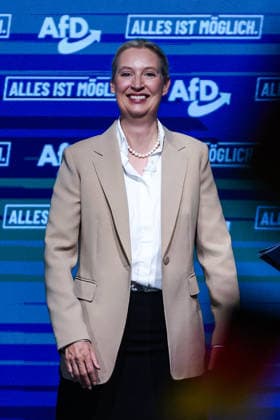 Alice Elisabeth Weidel (AfD) - Wahlkampfauftaktveranstaltung der AfD Sachsen-Anhalt in der Messe Magdeburg am Sonnabend, den 18. Juli 2026 in Magdeburg. *** Alice Elisabeth Weidel: AfD Saxony-Anhalt’s campaign kickoff event at the Magdeburg Exhibition Center on Saturday, July 18, 2026, in Magdeburg