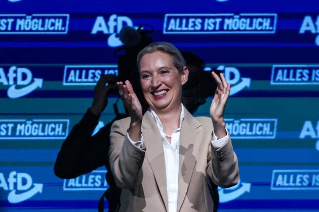 Alice Elisabeth Weidel (AfD) - Wahlkampfauftaktveranstaltung der AfD Sachsen-Anhalt in der Messe Magdeburg am Sonnabend, den 18. Juli 2026 in Magdeburg. *** Alice Elisabeth Weidel: AfD Saxony-Anhalt’s campaign kickoff event at the Magdeburg Exhibition Center on Saturday, July 18, 2026, in Magdeburg