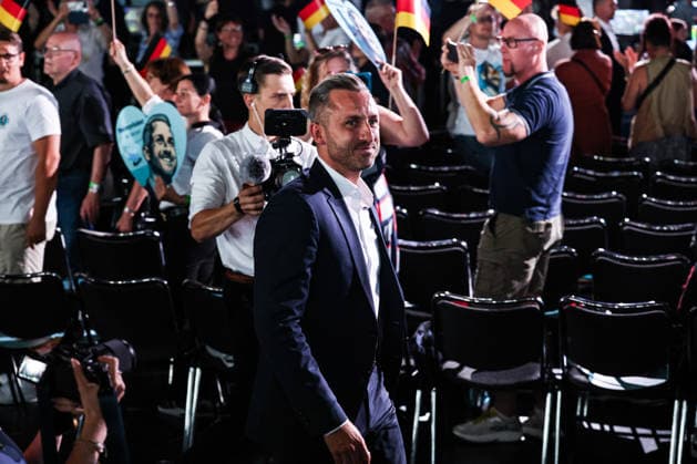Ulrich Siegmund (AfD, Sachsen-Anhalt) - Wahlkampfauftaktveranstaltung der AfD Sachsen-Anhalt in der Messe Magdeburg am Sonnabend, den 18. Juli 2026 in Magdeburg. *** Ulrich Siegmund, AfD, Saxony-Anhalt: Kickoff event for the AfD Saxony-Anhalt election campaign at the Magdeburg Exhibition Center on Saturday, July 18, 2026, in Magdeburg
