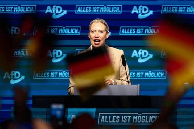 Alice Elisabeth Weidel (AfD) - Wahlkampfauftaktveranstaltung der AfD Sachsen-Anhalt in der Messe Magdeburg am Sonnabend, den 18. Juli 2026 in Magdeburg. *** Alice Elisabeth Weidel: AfD Saxony-Anhalt’s campaign kickoff event at the Magdeburg Exhibition Center on Saturday, July 18, 2026, in Magdeburg